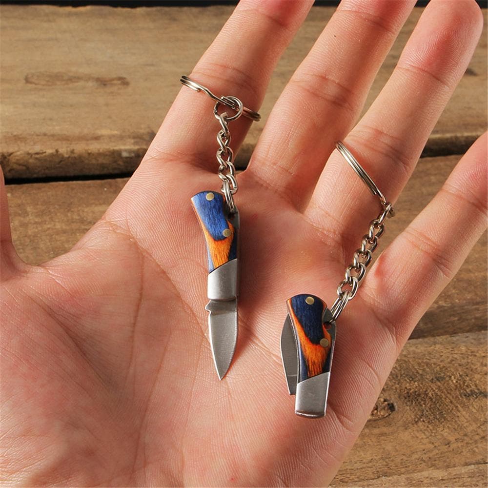 1PC 2022 Design Keyrings Pocket Pockets Pockets Keyring Rings key rings key rings Foldable Pockets Knife Keychain Stainless Steel Mini Key Knife 1 Pcs