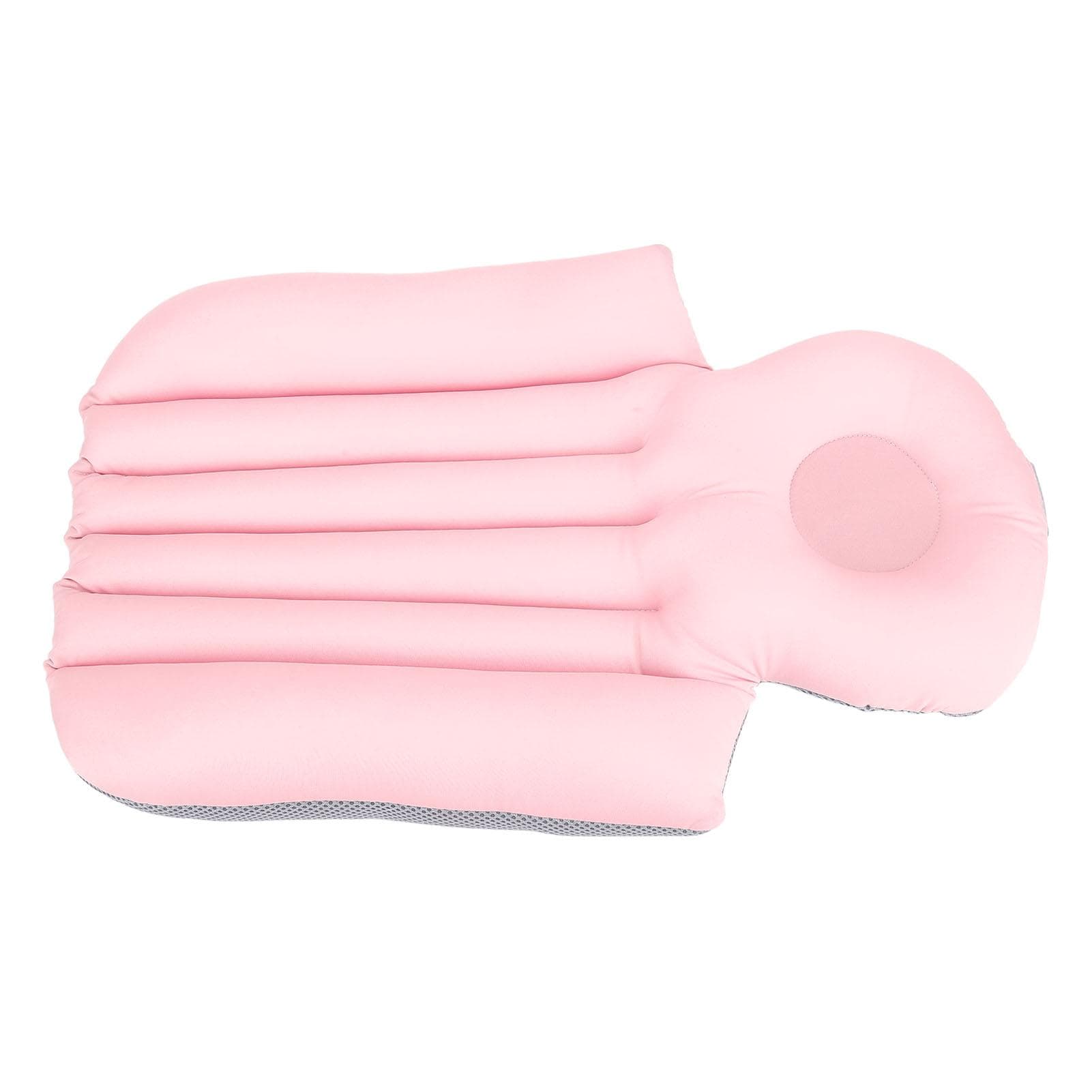 Bathtub Bath Pillow Adults Tub Universal Cushion Ergonomic Soft Support Breathable Non Slip Short light pink