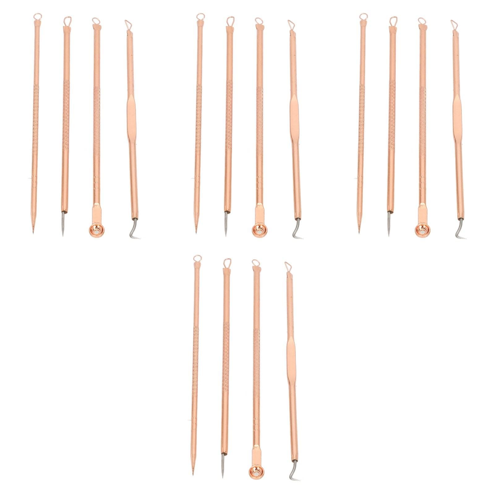 4 Set Pimple Blackhead Remover Comedones Extractor Tool Kit Professional Stainless Steel Zit