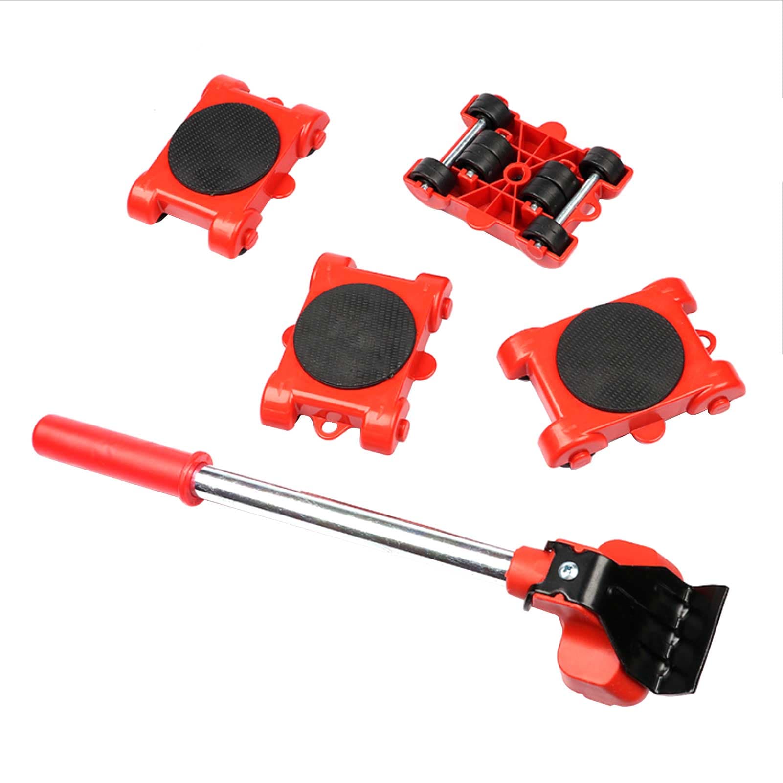 5Pcs Portable Furniture Mover Transport Lifter Tools Set Heavy Duty Furniture Remover 4 Pad Pulleys 5Pcs