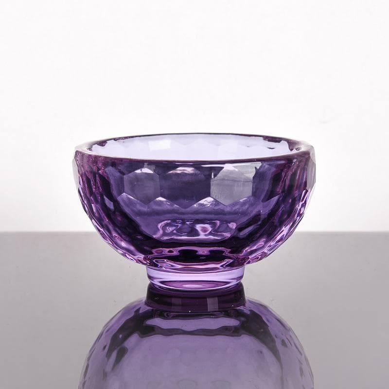 Colorful Insulation Anti-Scalding Glass Bowl, Heat-Resistant, Crystal, Ice Cream, Dessert Bowl, Hotel, Home, Wedding Decor 60x32mm