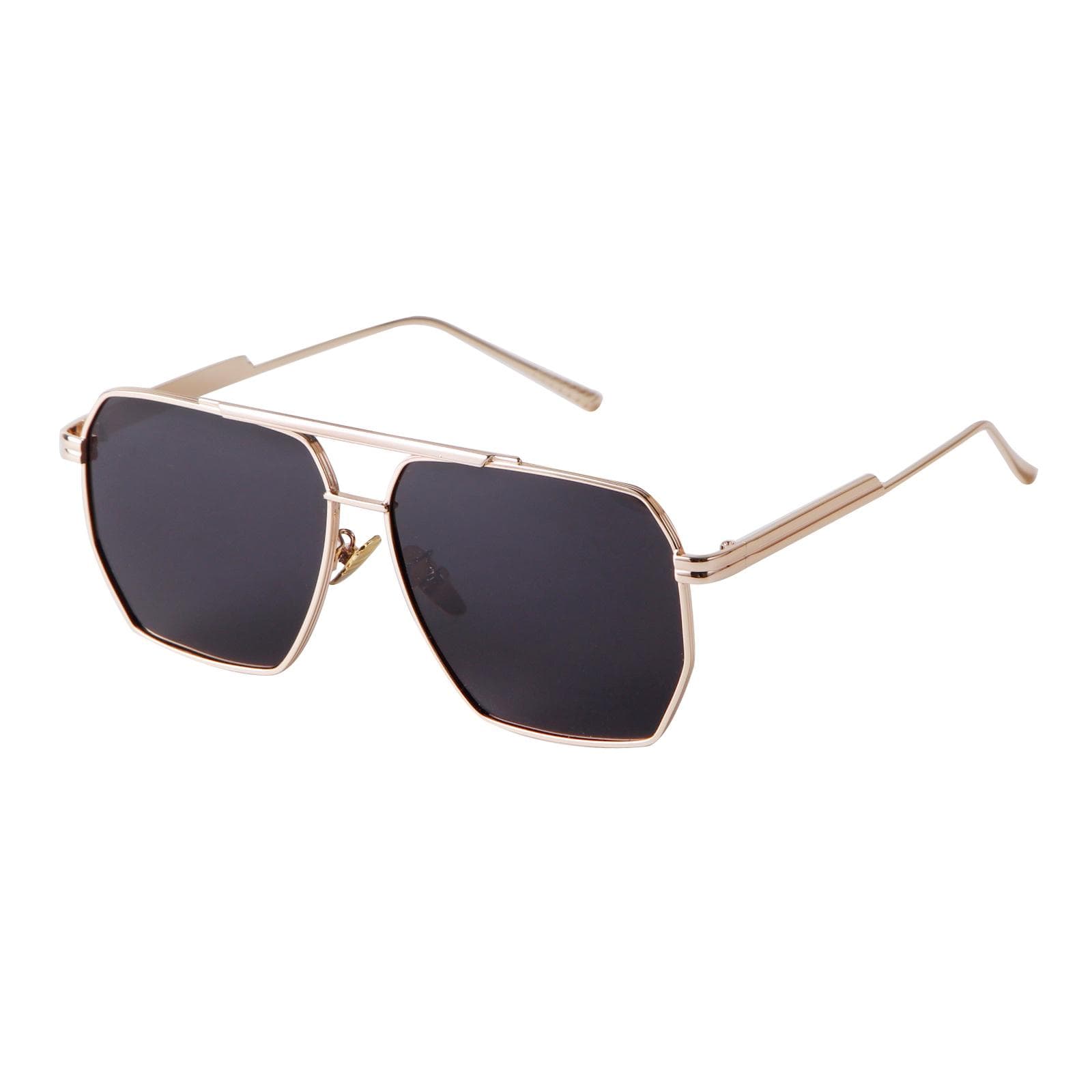 Retro Metal Oversized Square Sunglasses for Women Men Vintage G15 Green Pilot UV400 Shades SZ9250