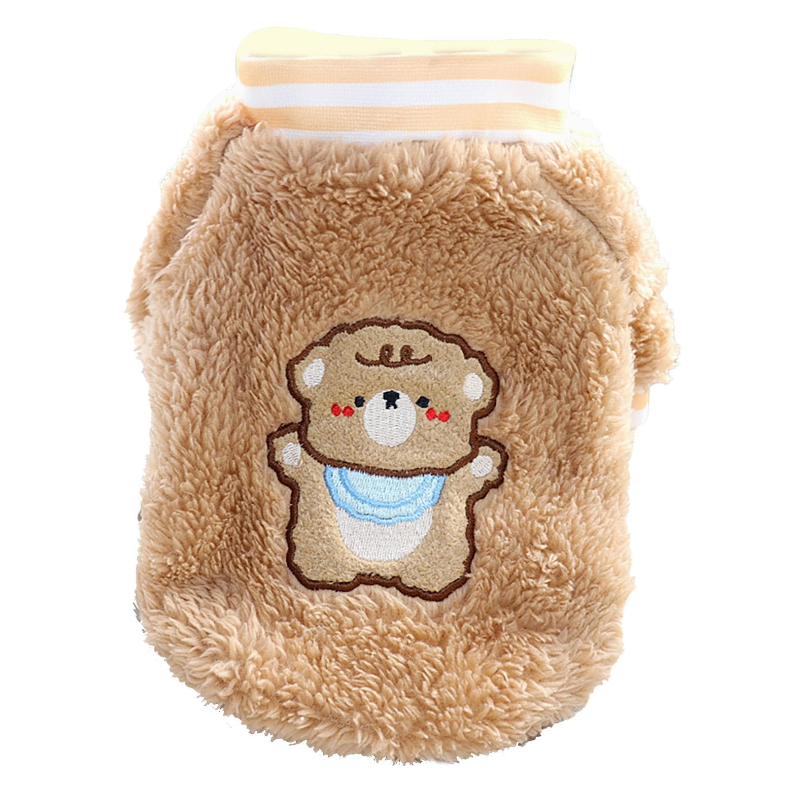 Warm Dog Shirt Soft Cute Fashionable Plush Puppy Pullover Clothes for Teddy Bichon Cat for Autumn M