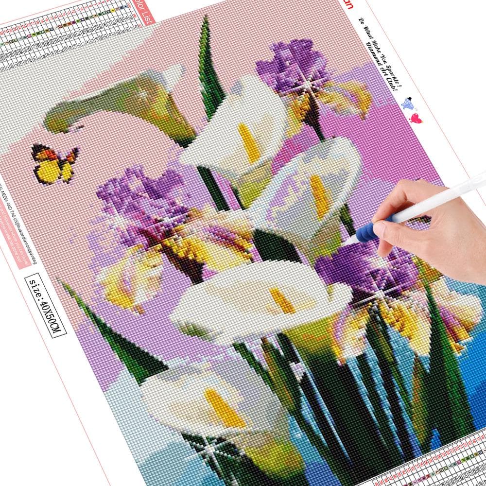 5d DIY Diamond Painting Kit Diamond Mosaic Flower Embroidery Painting Decoration Home 20X30