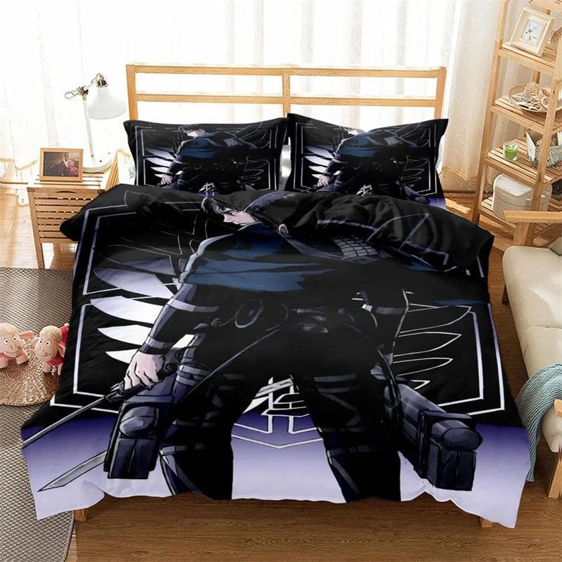 Titan Attack Pattern All Season Duvet Cover Bedding Comforter sets Soft Quilt Cover and Pillowcases Single/Double/Queen/King 135x200cm 2pcs
