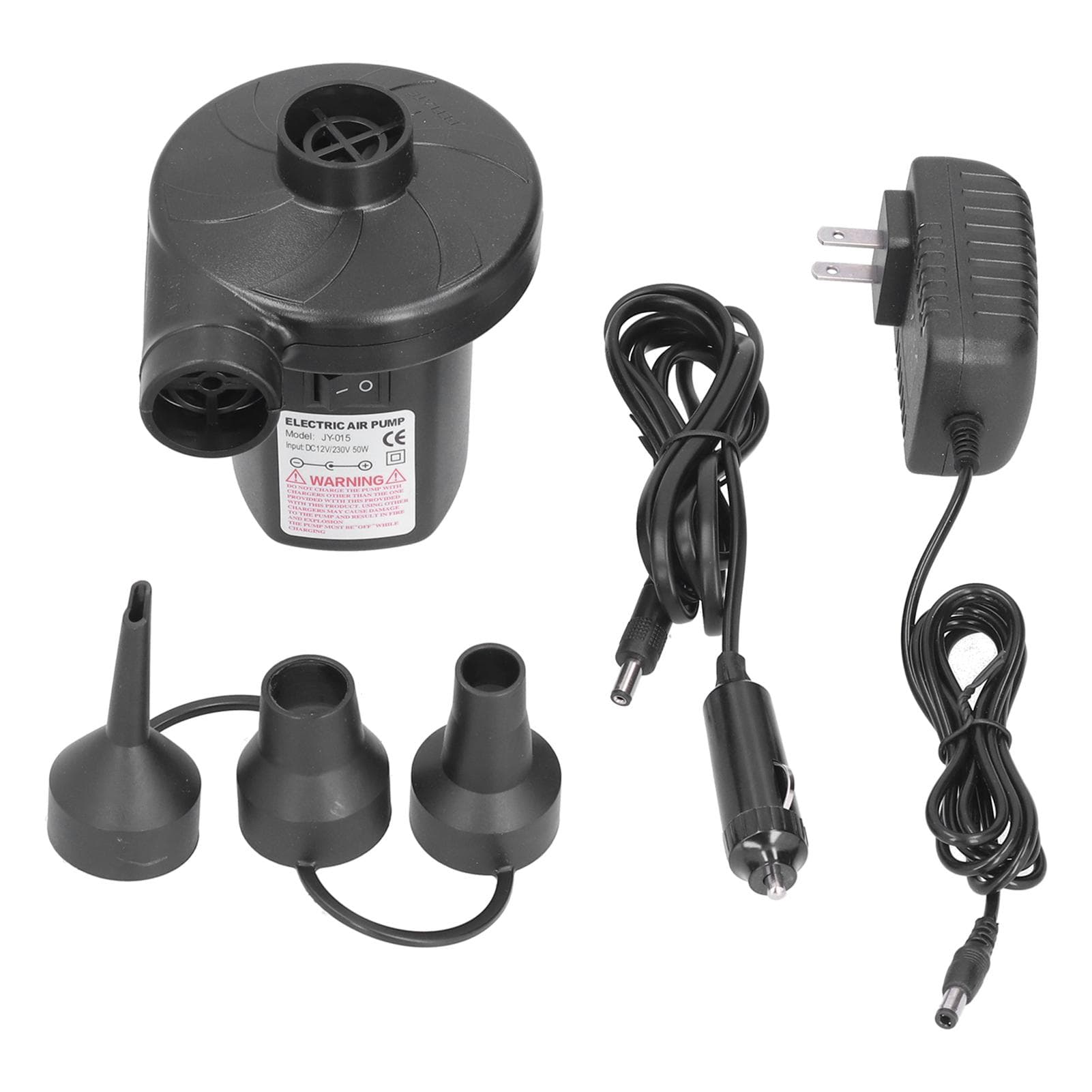 Air Pump Dual Use Inflation Deflation AC DC Electric Air Pump with Car Charger