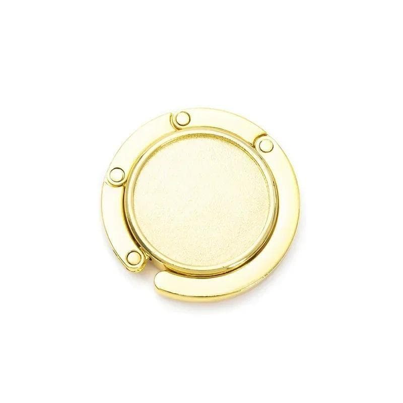 Bag Holder Handbag Hanger Folding Hook Holder Portable Key Rack Table Hook Hardware Travel Outdoor Storage Hanger gold