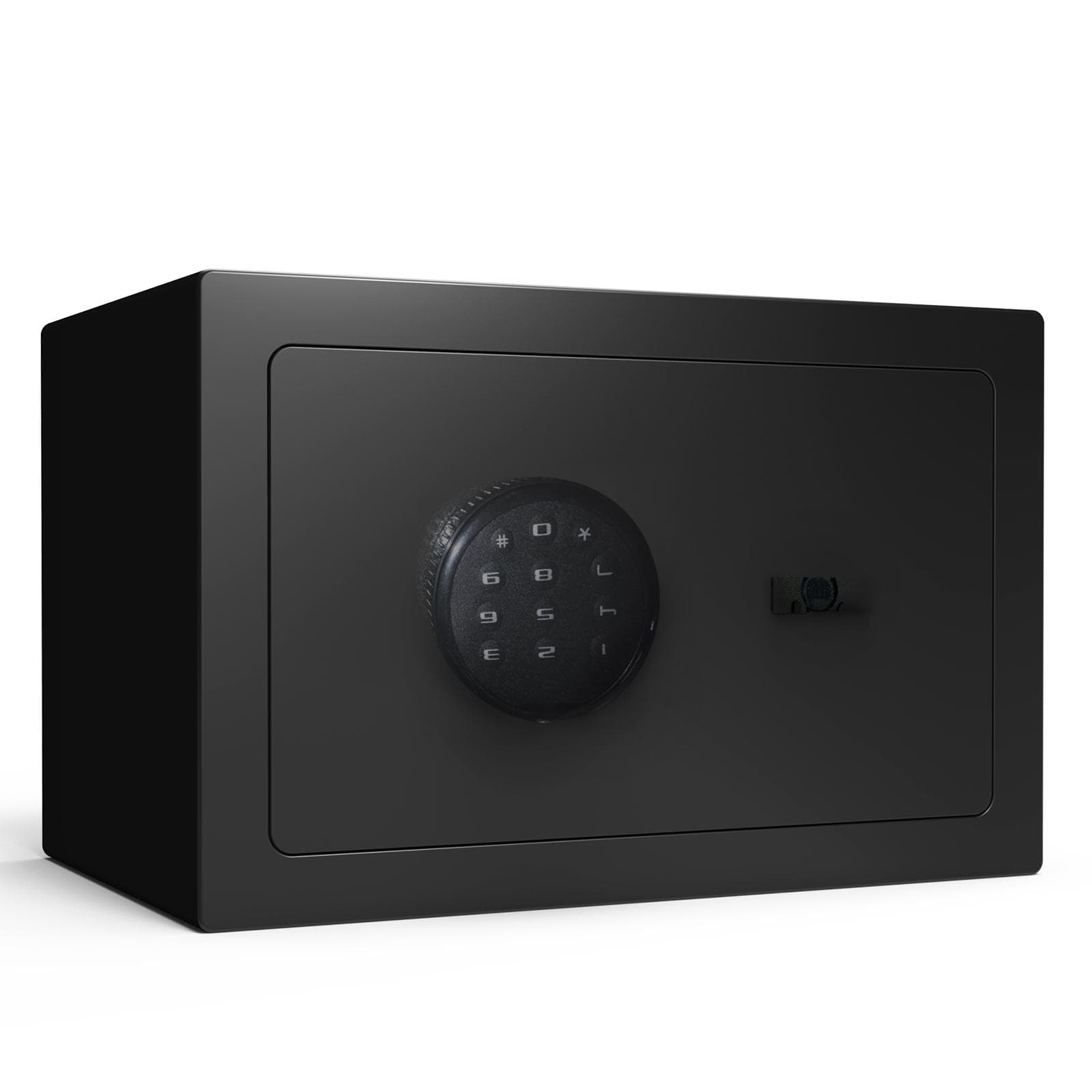 Strongbox All Steel Security Safe Box Home Safe Box with Programmable Electronic Keypad Electronic black