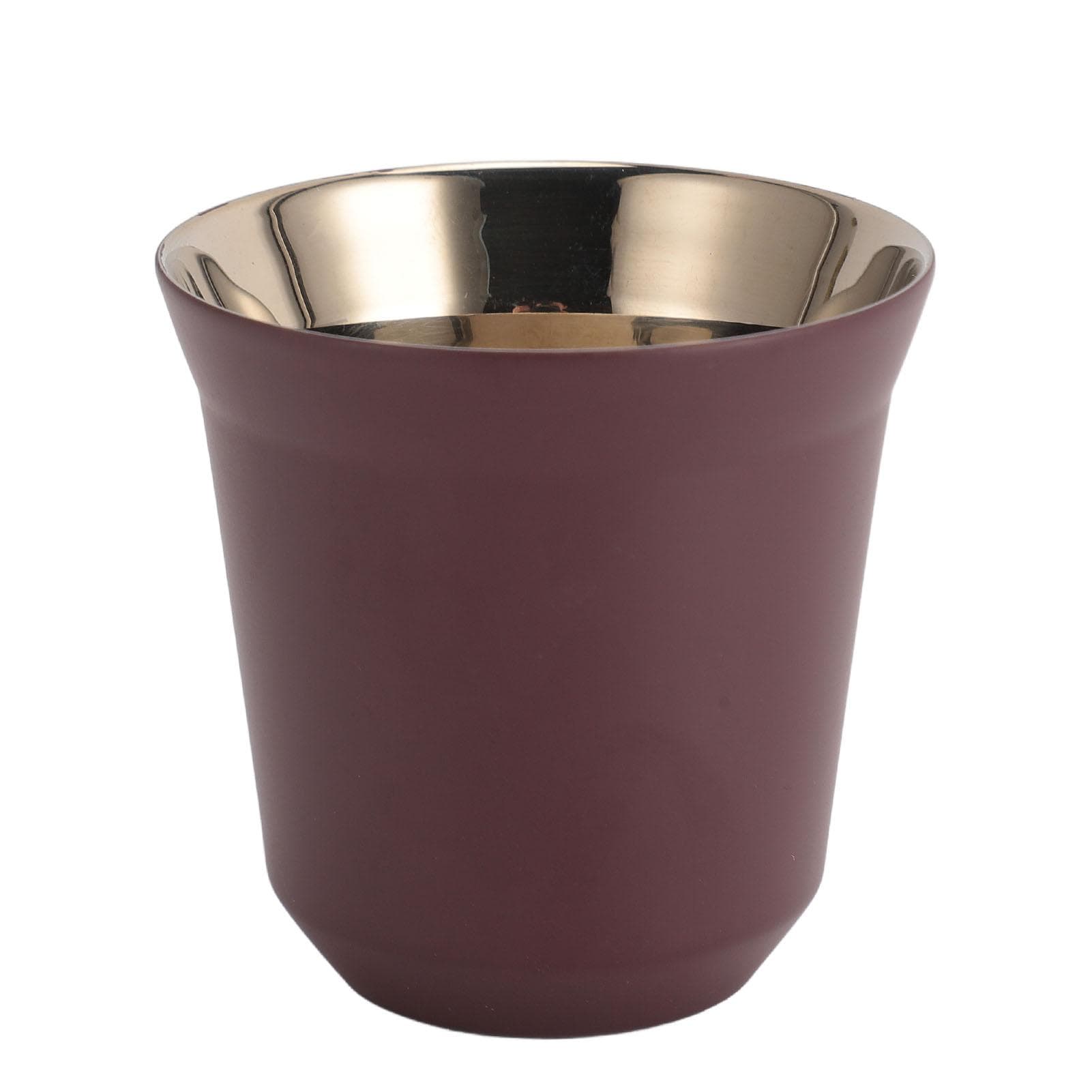 Double Wall Stainless Steel Demitasse Cup Coffee Cup Reusable Stackable Mirror Finish Dishwasher 80ml coffee