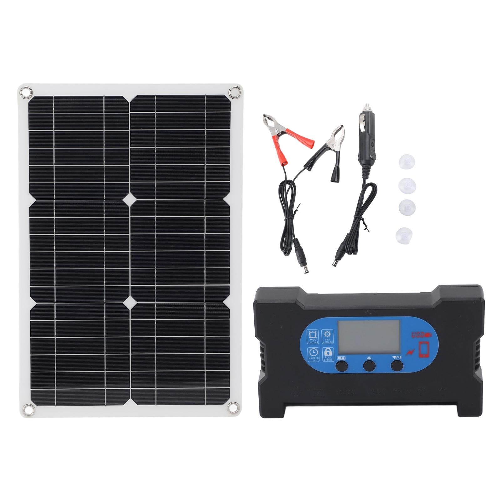20W 18V Monocrystalline Solar Panel Kit Multifunctional Emergency High Efficiency Monocrystalline