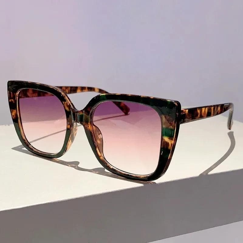 New Ins Square Sunglasses Women Men Vintage Oversized Gradient Sun Glasses Designer Brand for Outdoor Shades