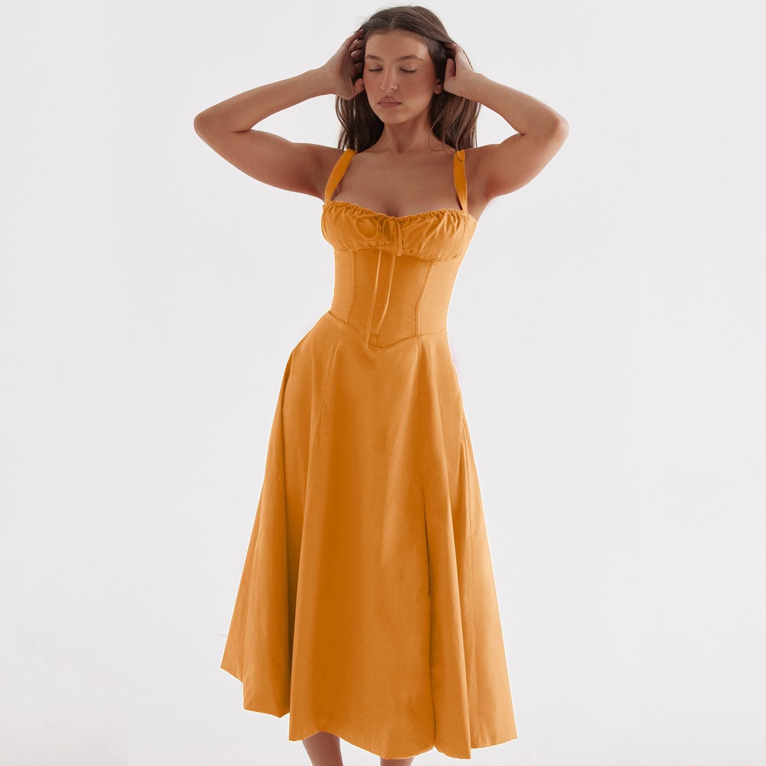 Summer Sleeveless Fashion Suspender Dress for Women XXL