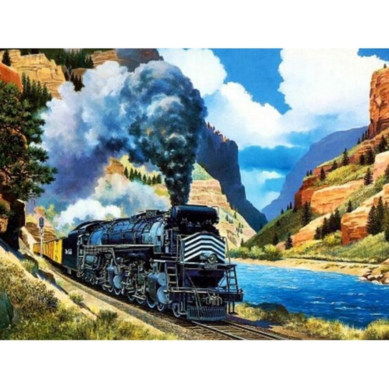 Diamond Painting Train Mosaic Diamond 5d Diamond Painting 20X30CM