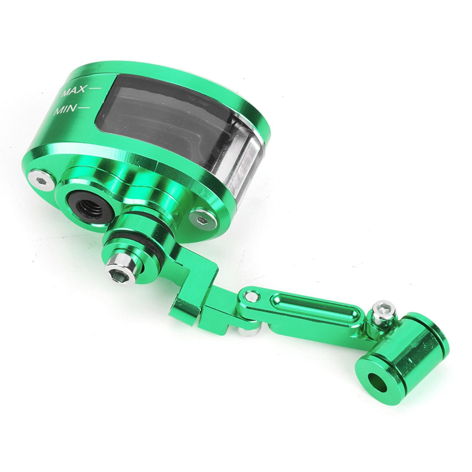 Front Brake Fluid Reservoir CNC Aluminum Motorcbike Oil Cup Set Fit for Kawasaki ZX 6R 9R 10RGreen green