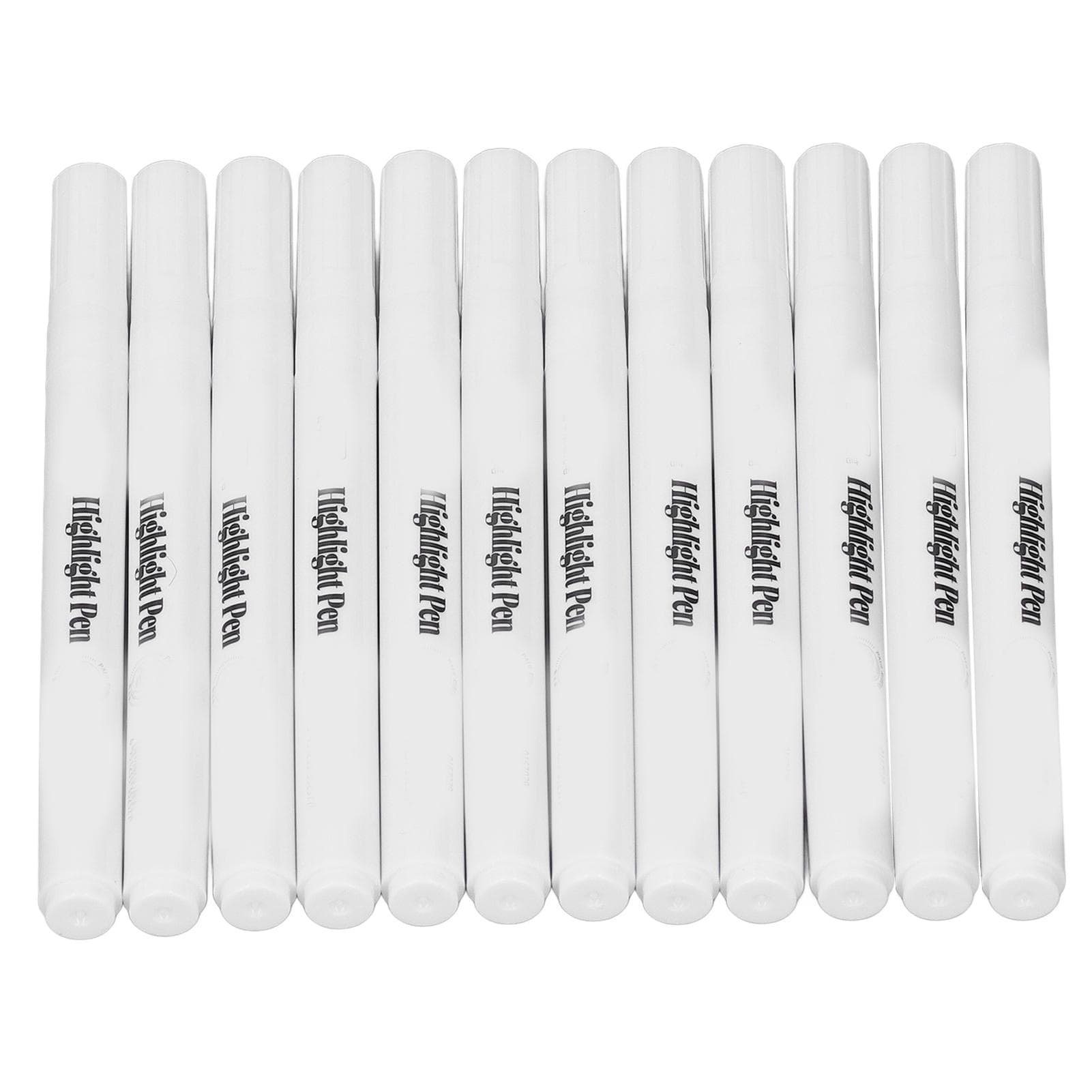 12 Pcs Acrylic Paint Markers 0.7MM White Waterproof Long Lasting Safe Strong Coverage Acrylic Paint
