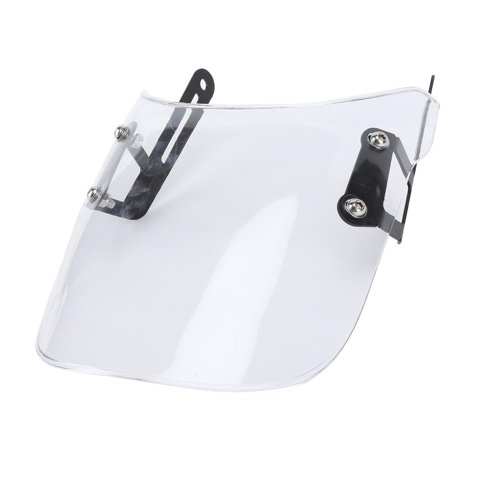 Motorcycle Front Windshield Unbreakable PMMA Panel Front Wind Deflector with Mount Bracket for