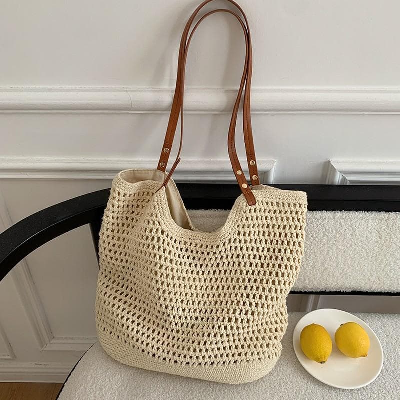 Bag Lady All-in-one Shoulder Beach Resort Beach Bag Braided Commuter Tote Bag