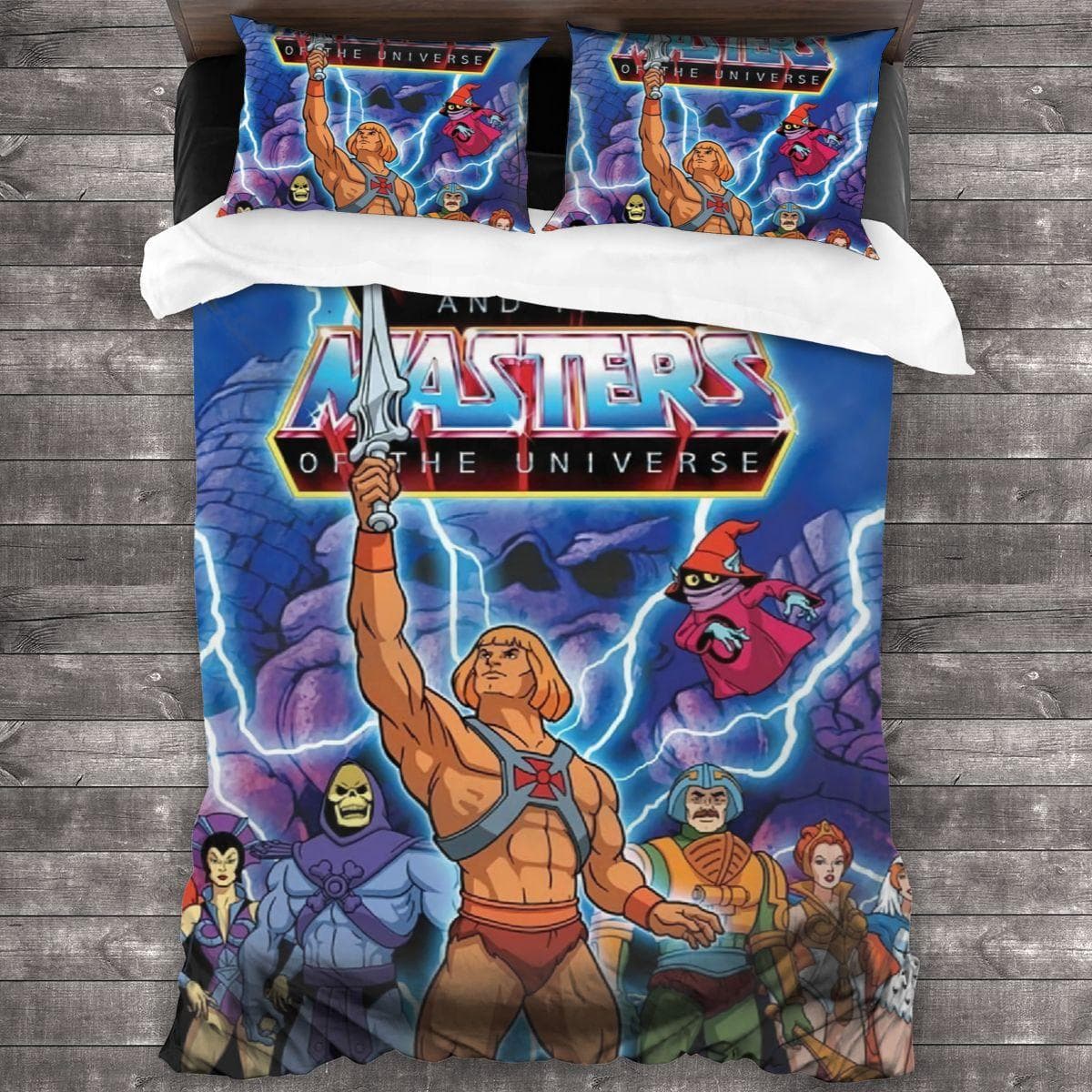He Man And The Masters Of The Universe All Season Twin Bedding Set 3 Piece Comforter Set Bed colcha casal bed sheet AU Single(140x210cm)