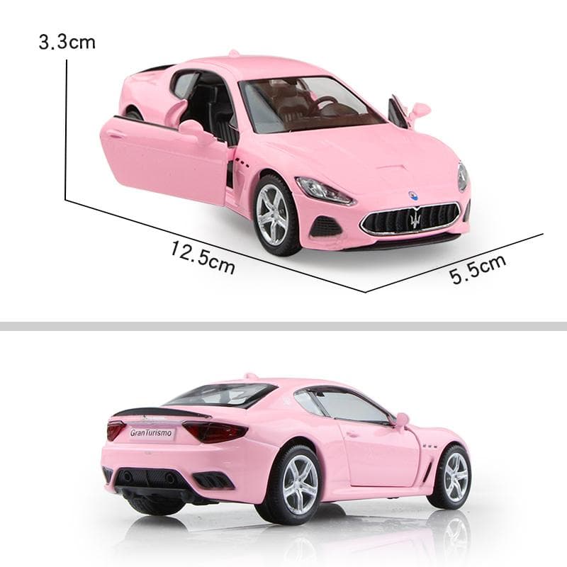 Gifts For Girls Pink Color Series Volkswagen Beetle Bentley McLaren Lamborghini Maserati Benz AMG Nissan GTR Diecasts & Toy Vehicles 1:36 Alloy Model