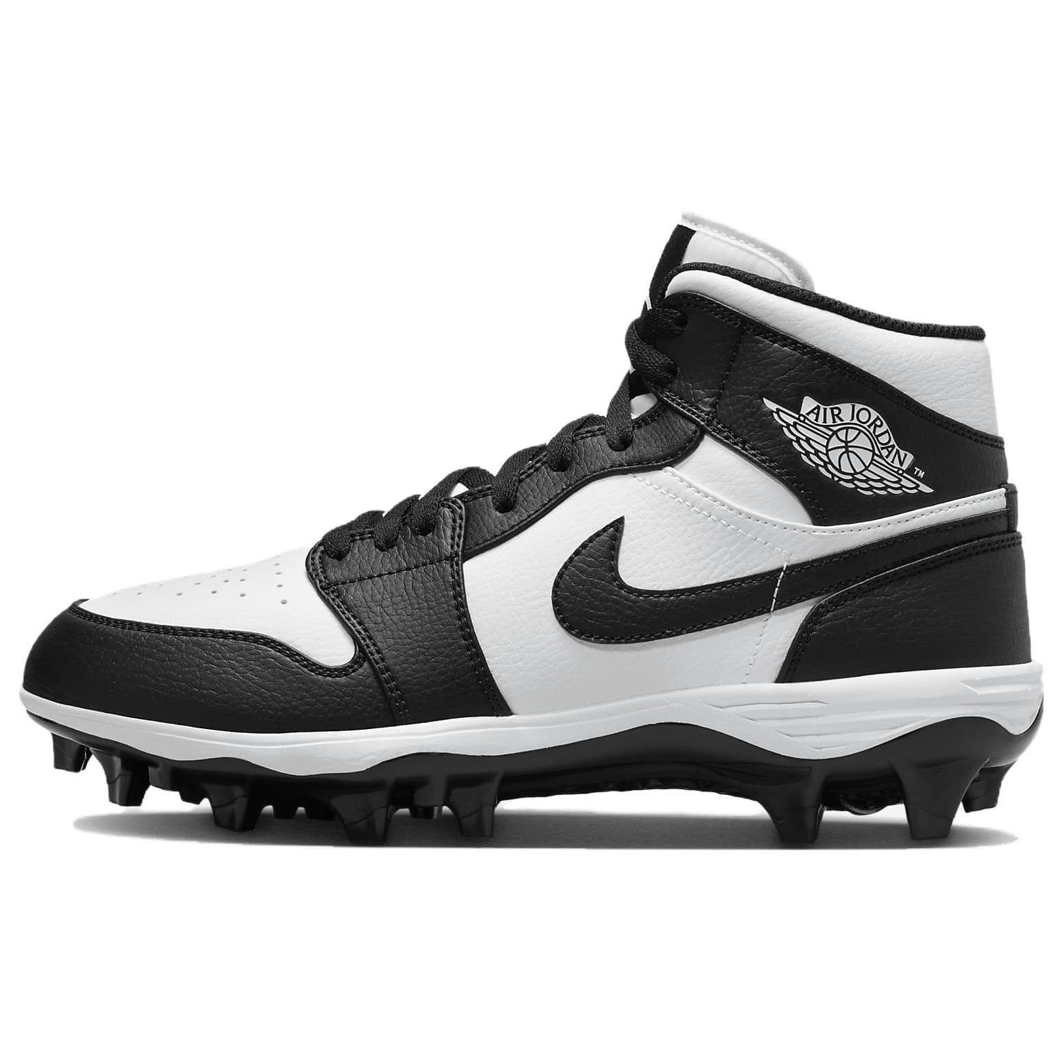 Air Jordan 1 Mid TD Cleat Black White 2023 Men Sneakers FJ6805-100 43