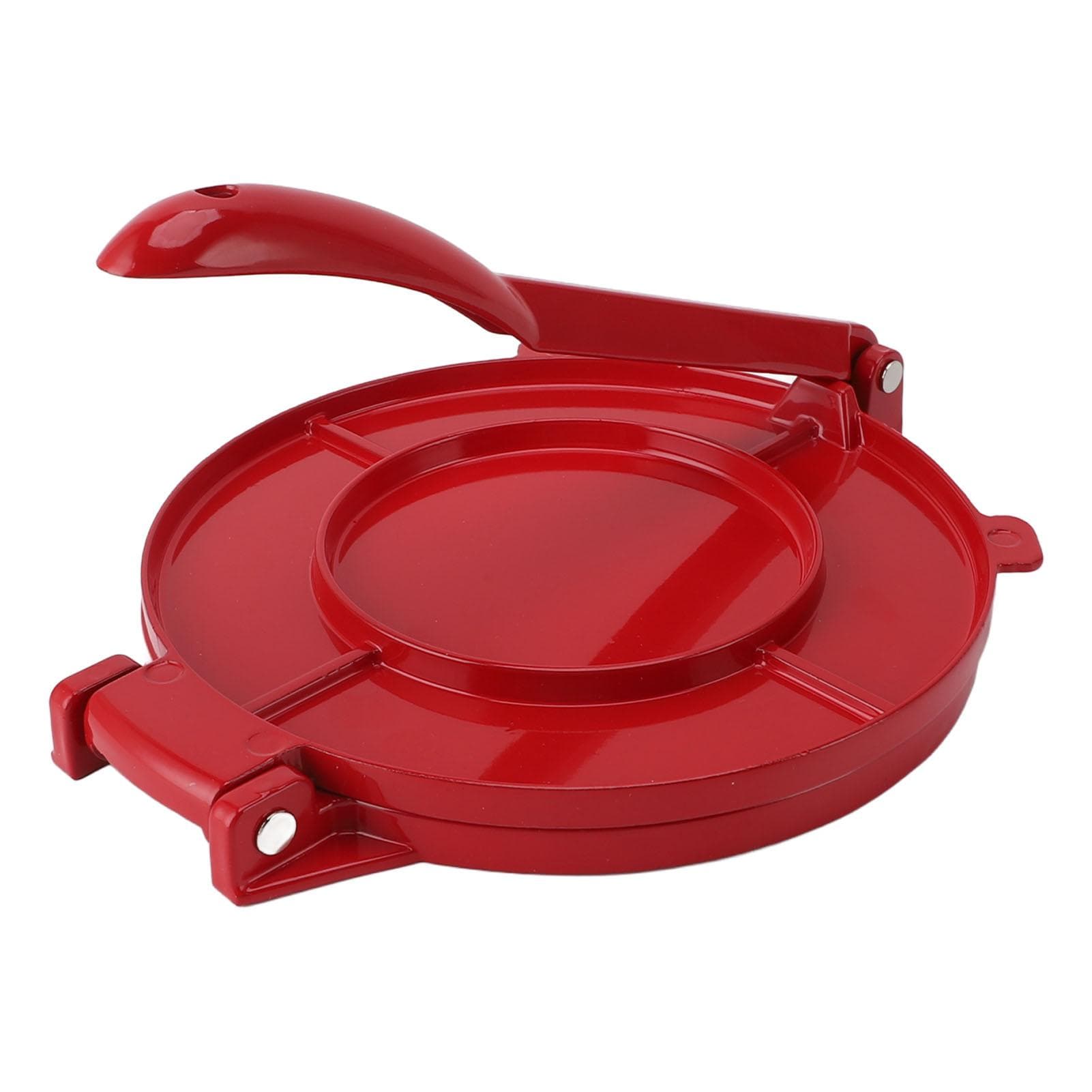 Manual Tortilla Presser Taco Presser Aluminum Alloy Quesadilla Tortilla Maker for Home Use Red L(for 6.5-9kg)