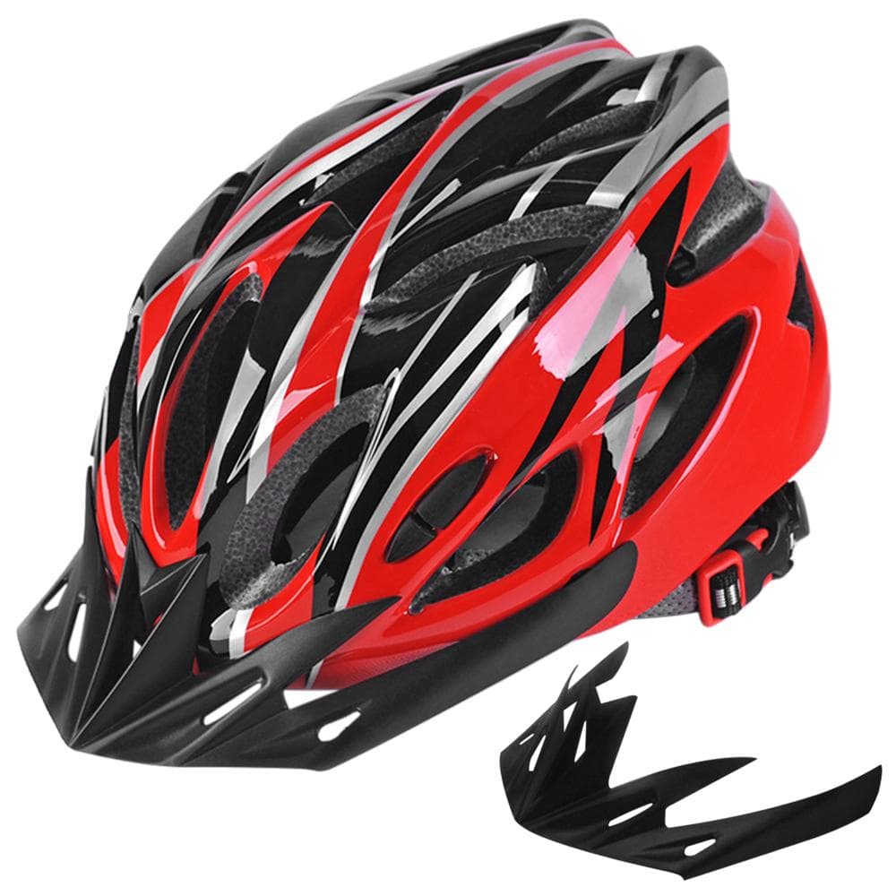Lightweight Bicycle Helmet with Visor In-mold Mountain Road Bike Cycling Helmet Outdoor Sport 1