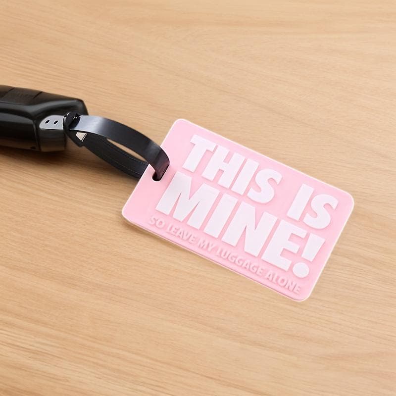 1pc creative pvc letter luggage tag, three colours suitcase luggage tag, waterproof identification hangtag