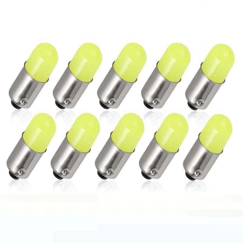 10Pcs BA9S LED T4W H6W Led Bulb Canbus Car Interior Light Auto Wedge Marker Dome Lamp Reading Door Light 6000K 12V 10Pcs white