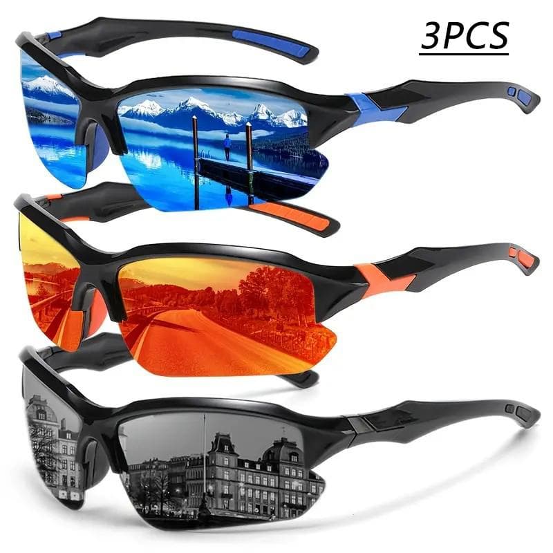 1/3PCS Half Rim Glasses Iron Frame ABS Lens Fashion Eyewear Dry Clean Only 3247