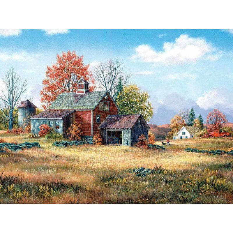 Full Rhinestone Diamond Painting Dog DIY 5D Diamond Embroidery Farm Home Decor 20X30CM