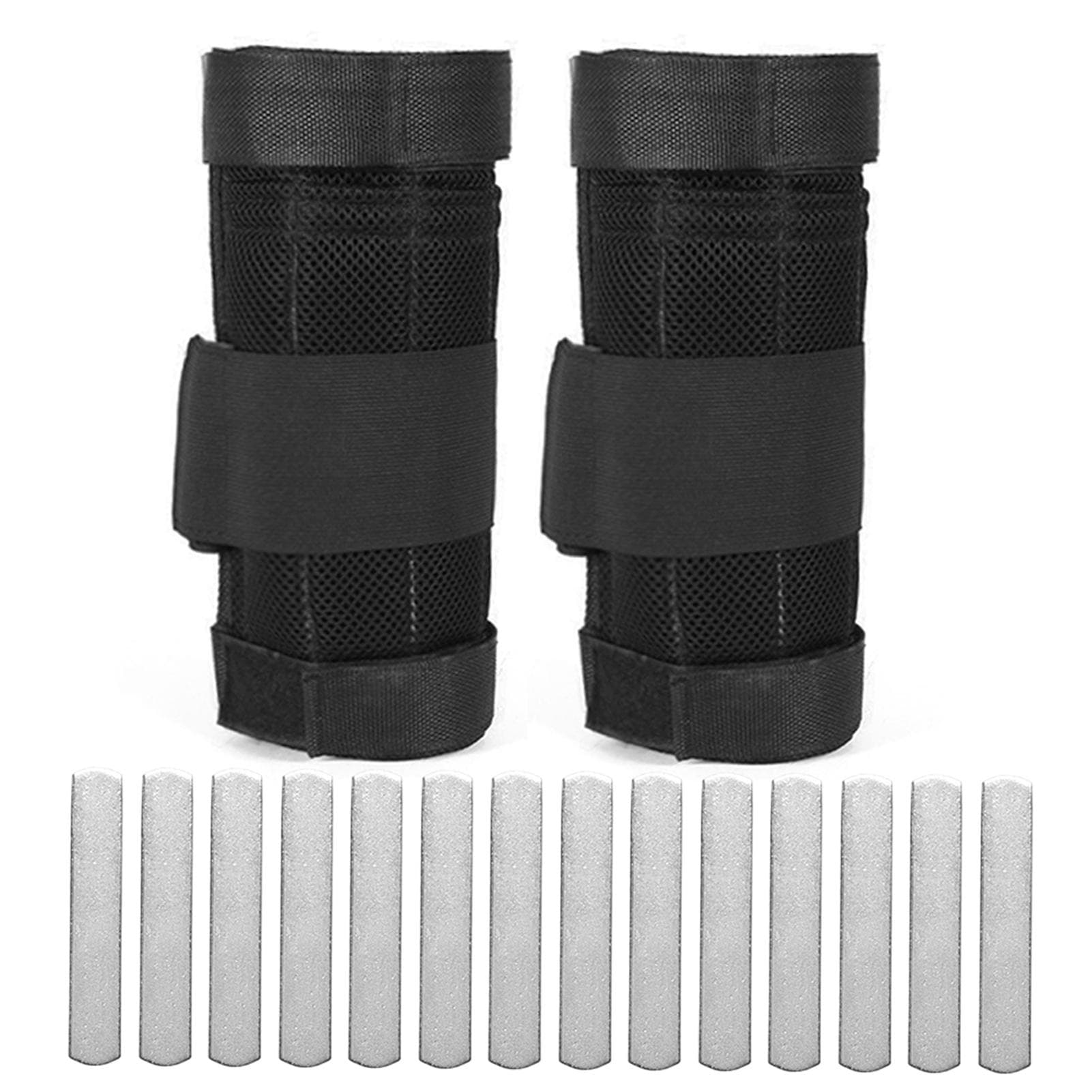 2 Packs Adjustable Ankle Weight Exercise Leg Weighted Workout Weight Loading Wraps Strength Training 1kg/2kg/3kg 3kg