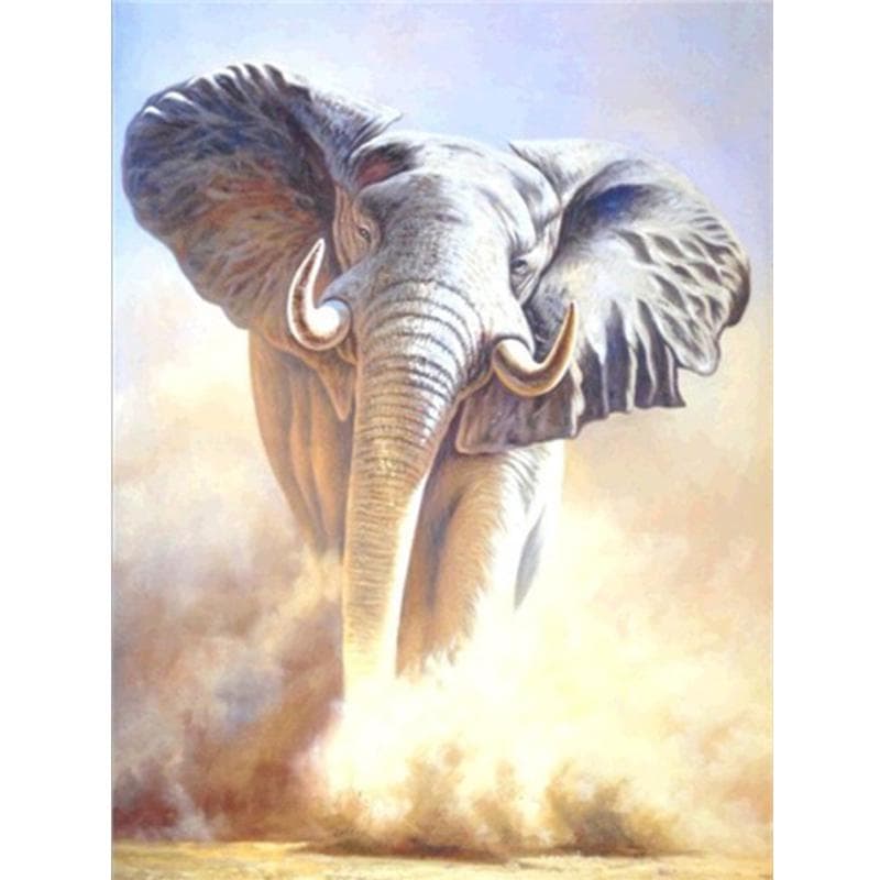 Diamond Painting Full Drill Elephant Diamond Embroidery Animal Diamond Cross Stitch Home Decor 20X30CM