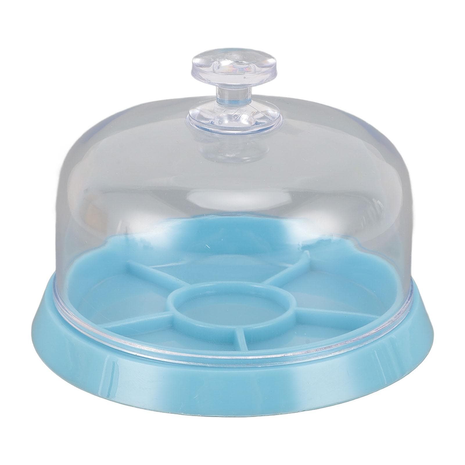 Watch Movement Dust Cover 6 Compartments Transparent Plastic Watch Parts Tray for Repair