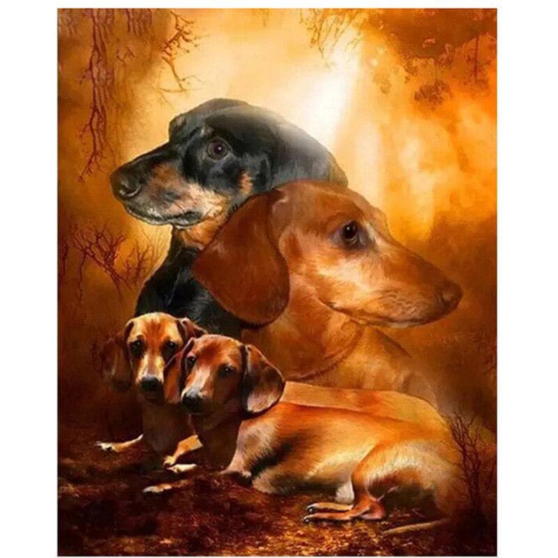 Diy Diamond Painting Animals Pictures Cross Stitch Full Diamond Embroidery Home Decoration 20X30CM