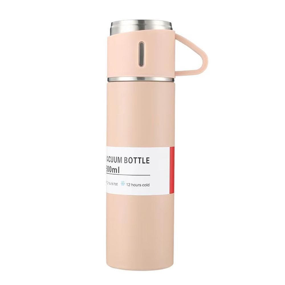 Double Layer Stainless Steel Vacuum Insulated Water Bottle Coffee Mug Thermal Bottle 12H Keeps Hot pink