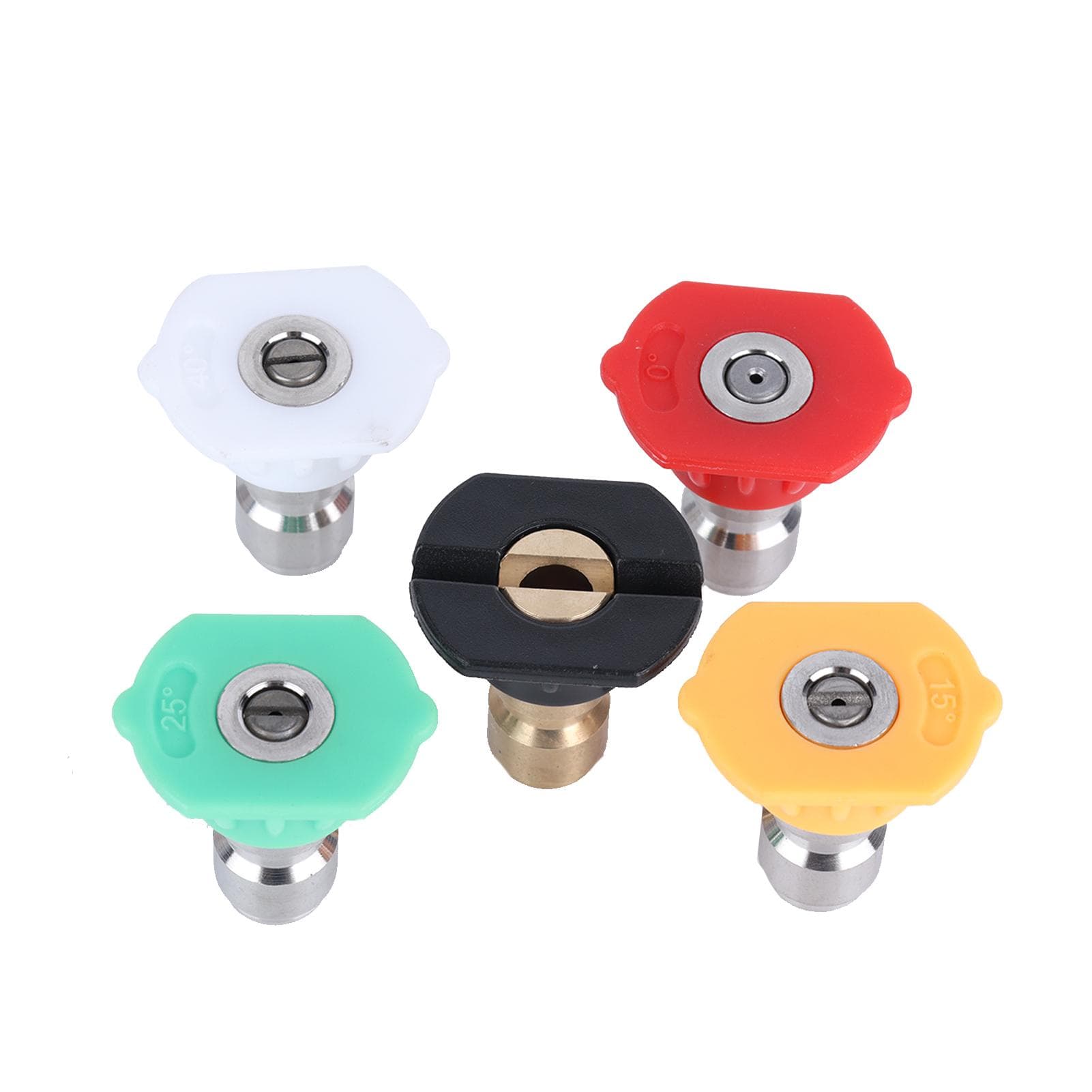 5PCS Stainless Steel High Pressure Washer Spray Nozzle Tips Quick Connector Pressure Washer