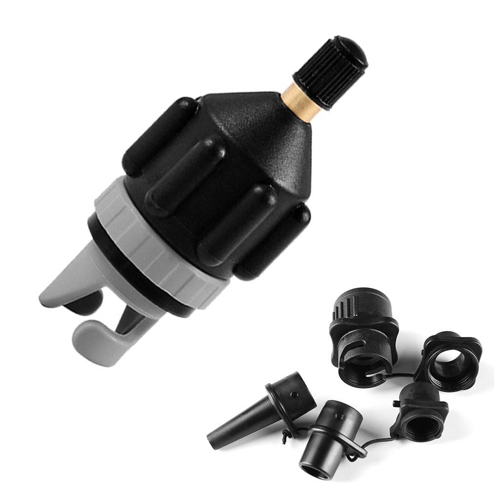 Multifunction Air Pump Valve Adapter Inflatable SUP Schrader Valve Adapter Accessories Air Pump black