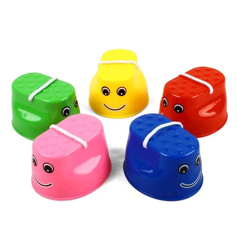 Plastic Walker Stilt Shoe Children Outdoor Fun Sports Walker Walk Balance Training Toys Kindergarten Teaching Aids DDJ red