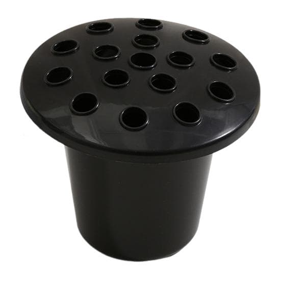 Cemetery Flower Holder with Lid Graveyard Memorial Vase Cemetery Flowerpot for Flower Arrangement Cemetery black