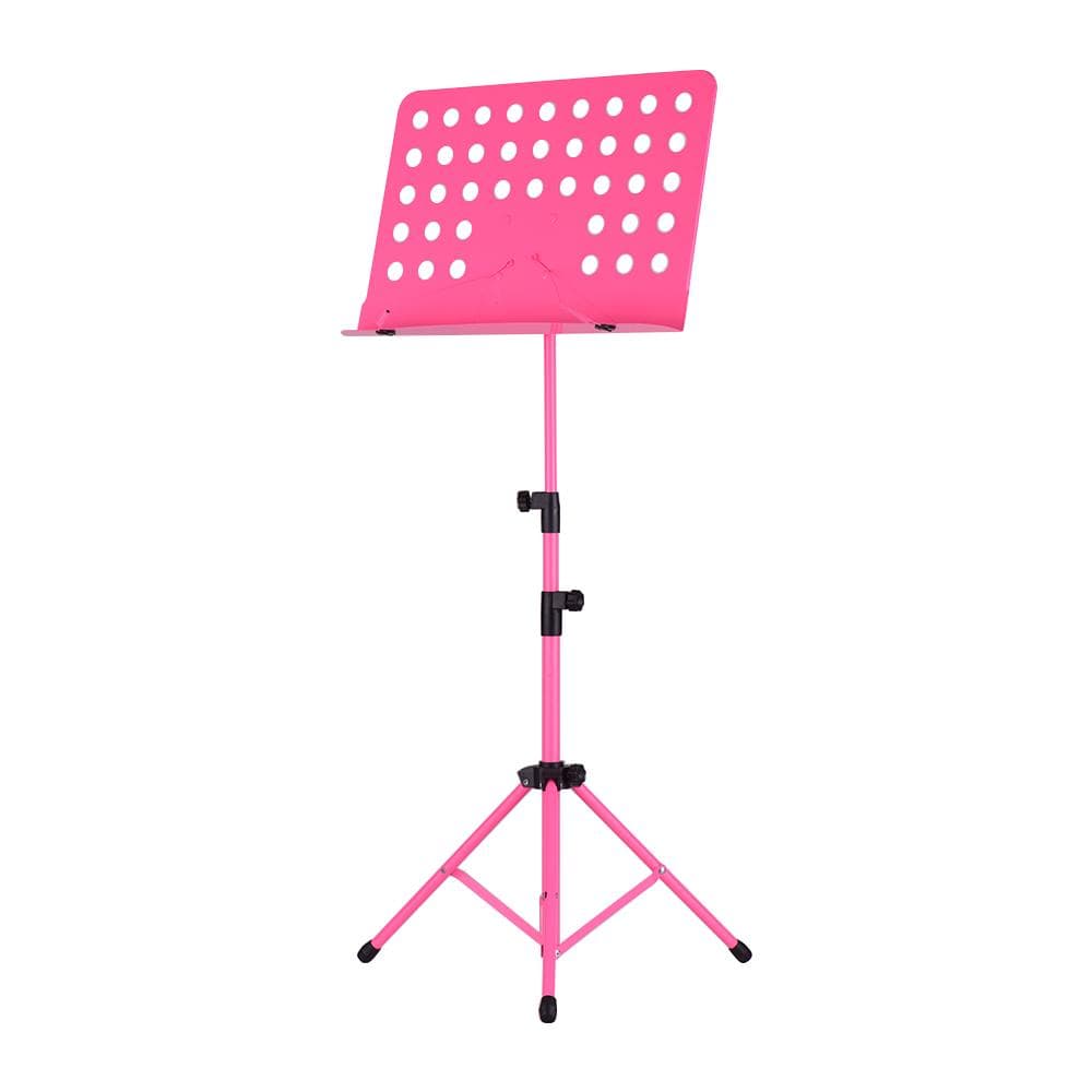 Portable Metal Music Stand Detachable Musical Instruments for Piano Violin pink