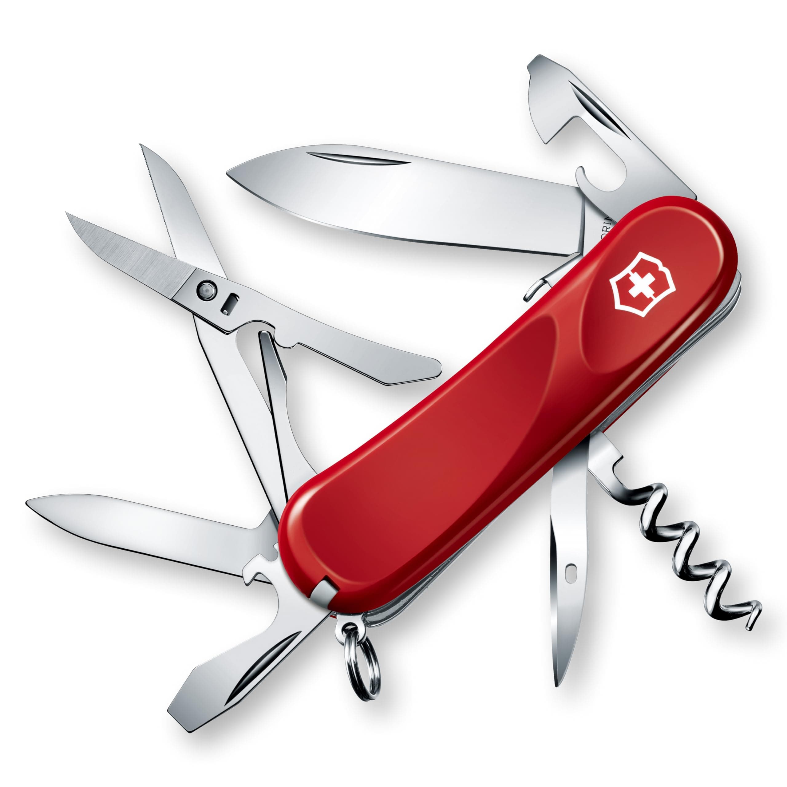 VICTORINOX Evolution 14 SE Swiss Army Knife, a multi-functional knife perfect for outdoor activities, camping, and emergencies. Includes scissors, a f