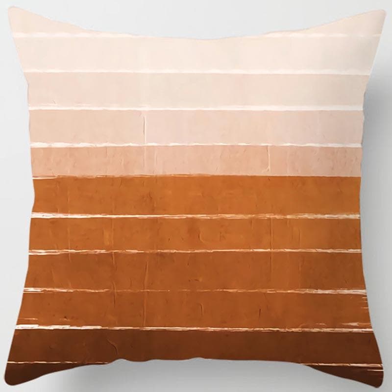 Brown Geometric Printing Square Pillowcase Home Goods Car Sofa Cushion Cover 40x40cm
