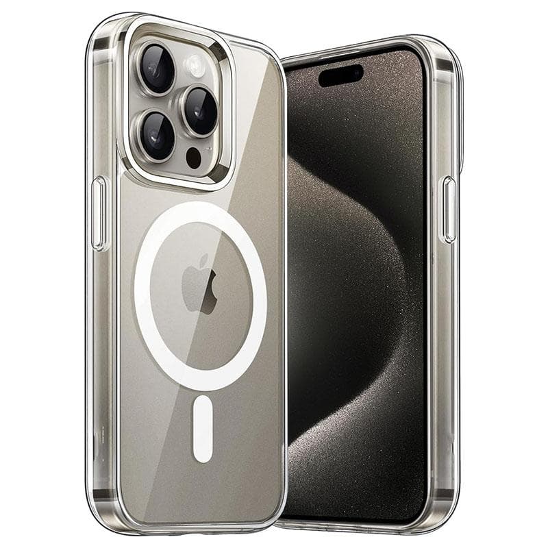Transparent Magsafe Magnetic Phone Case Wireless Charging Protective Cover Shell For iPhone 15 14 13 12 11 Pro Max Mini XS XR 8 For iphone XS Max