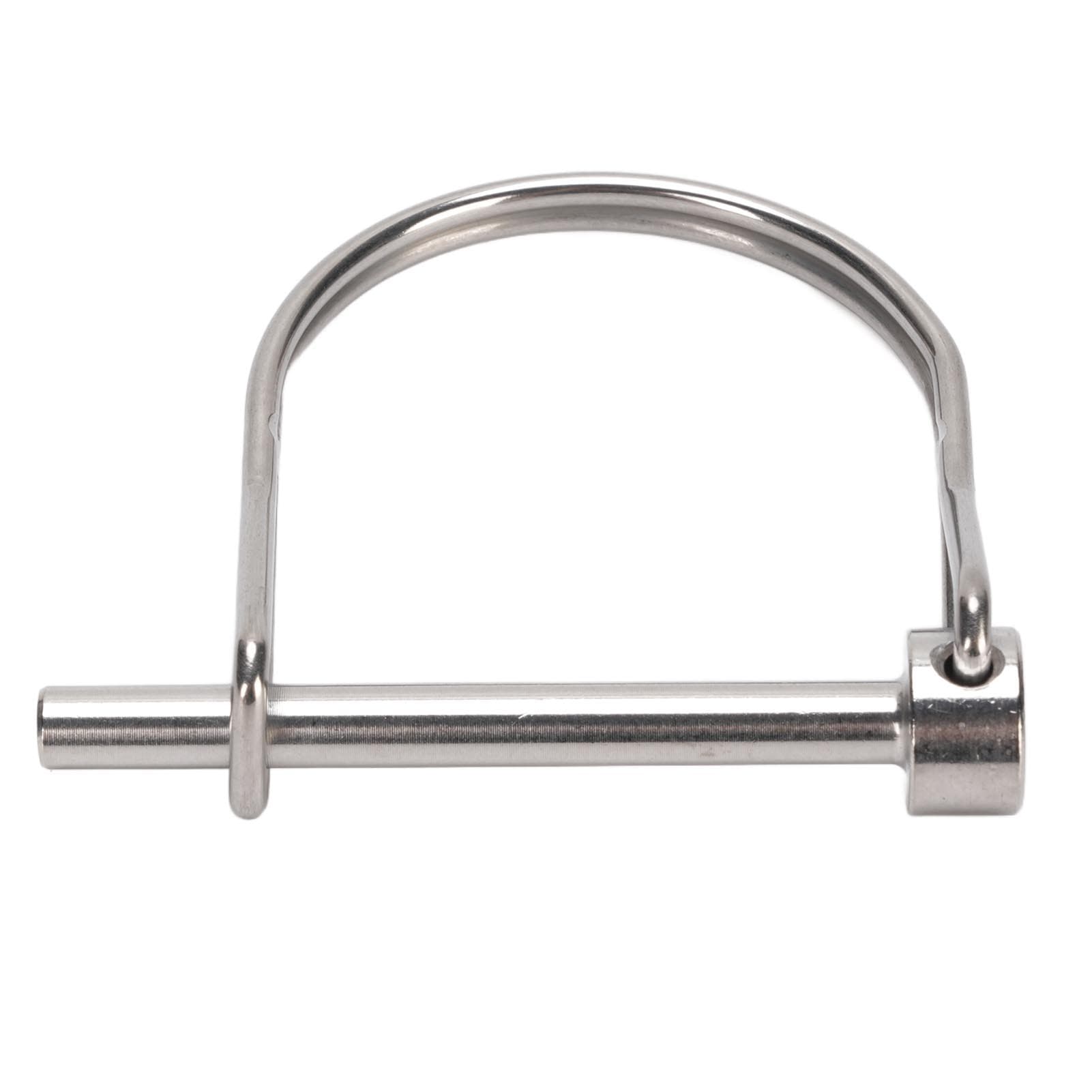 Safety Coupler Pin 316 Stainless Steel D Type Shaft Locking Pin for Table Saw Truck Boat Trailer 4.8x50mm/0.19x1.97in