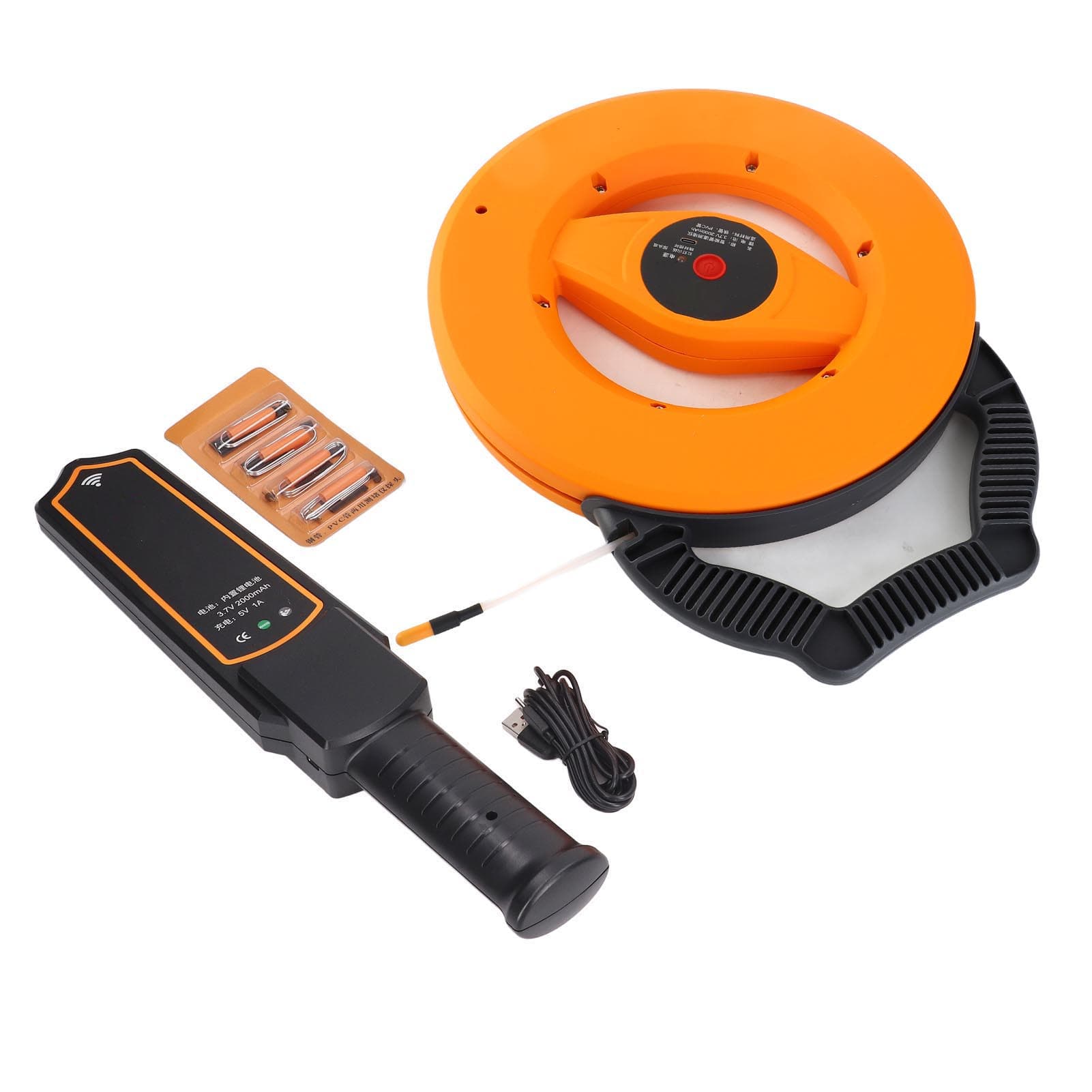 Pipe Blockage Detector Waterproof 30m Pipeline Portable Plugging Clogging Tester for Home