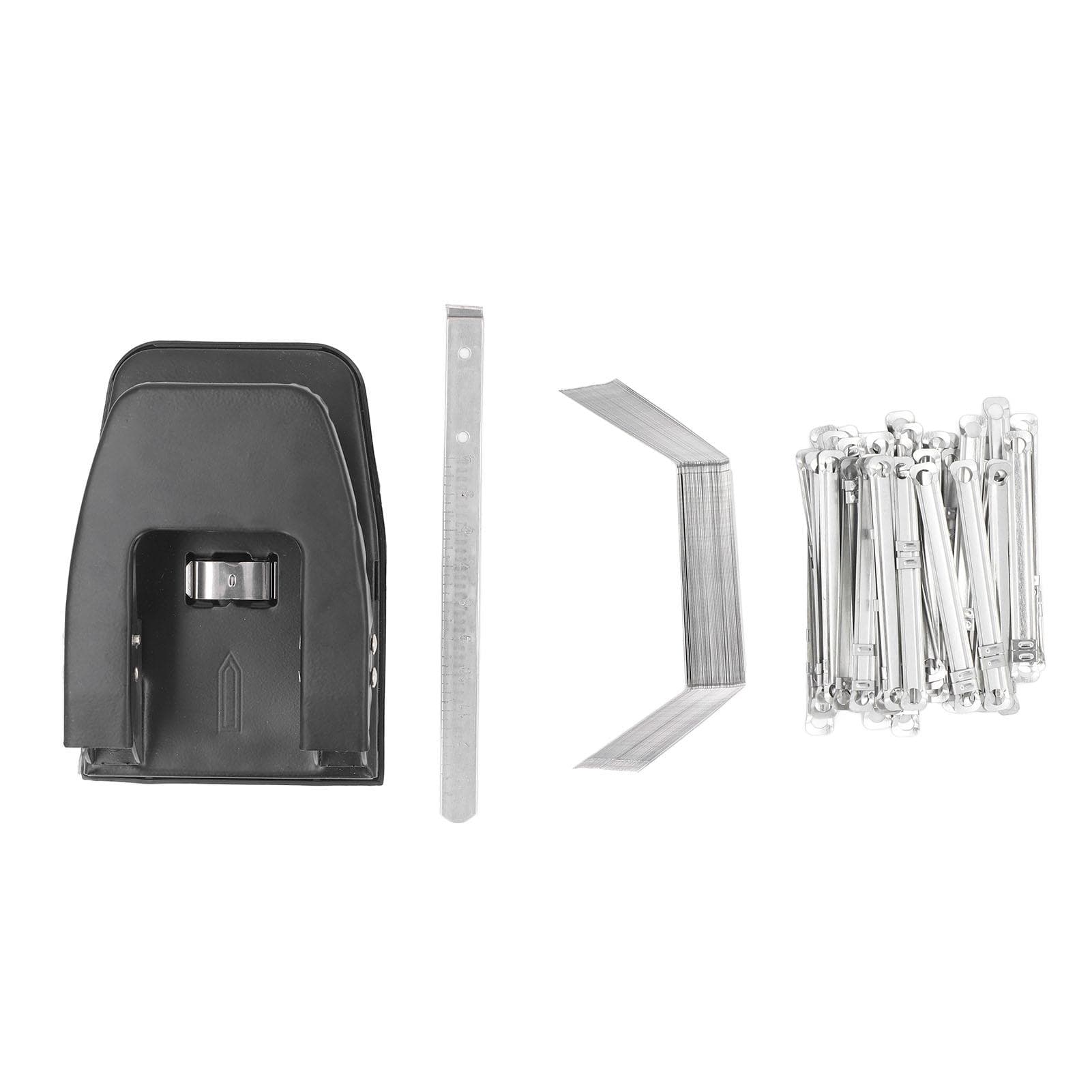 2 Hole Punch with 100 Paper Fastener 30 Sheet Capacity Heavy Duty Paper Hole Puncher with Padded