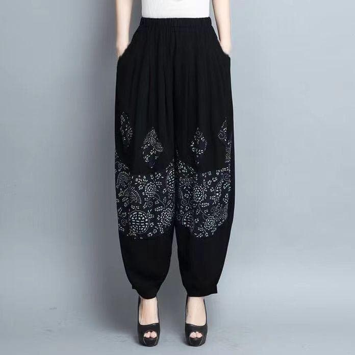 Bloomers Women's New Summer High-waisted Harem Pants L