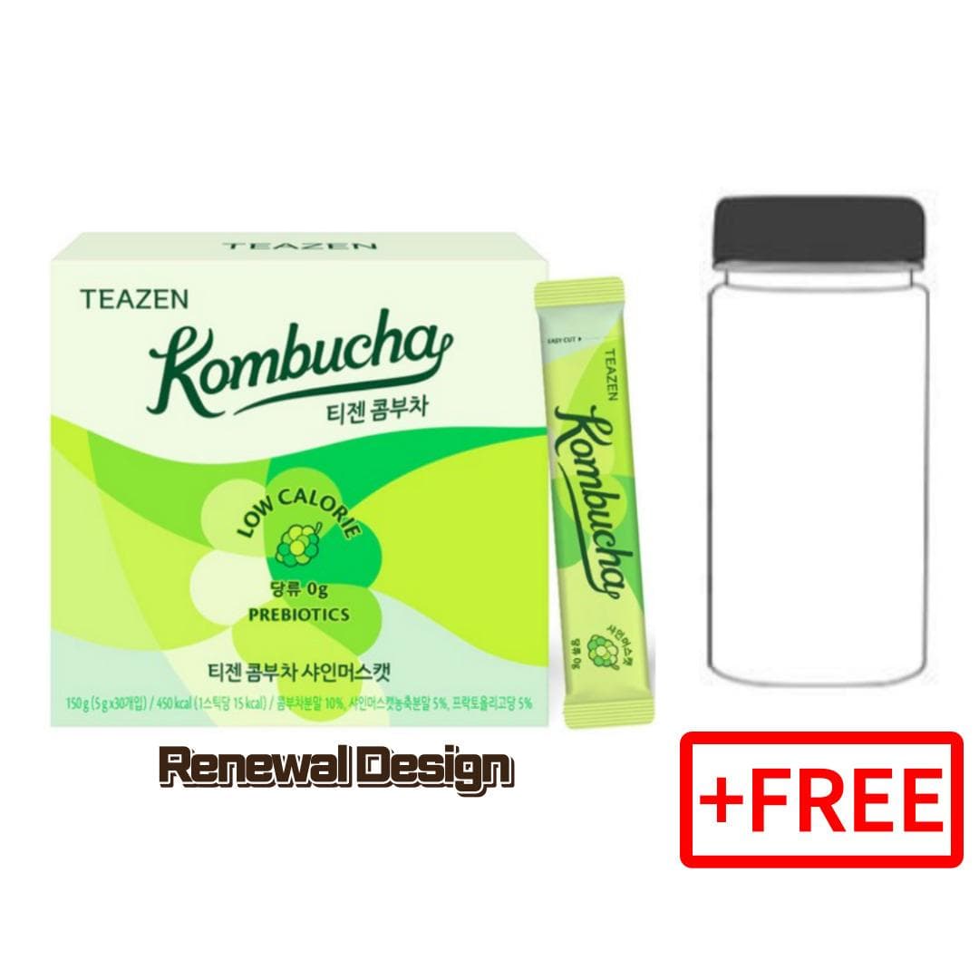[TEAZEN] Kombucha Powder 6 flavors 30T / Lemon, Citron , pineapple, peach, mango guava, shine musket shine musket 30t+bottle