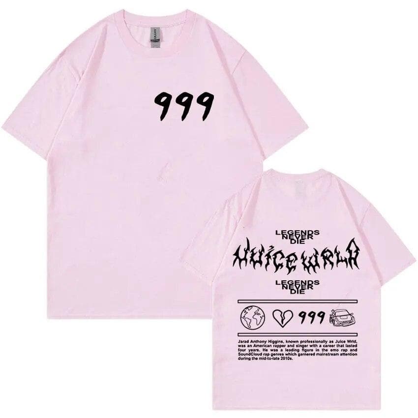 Rapper Juice Wrld 999 2023 Graphic T-Shirt Unisex WoUnisex Fashion Cotton Oversized T-shirts Hip Hop Vintage Gothic T Shirt Streetwear XL