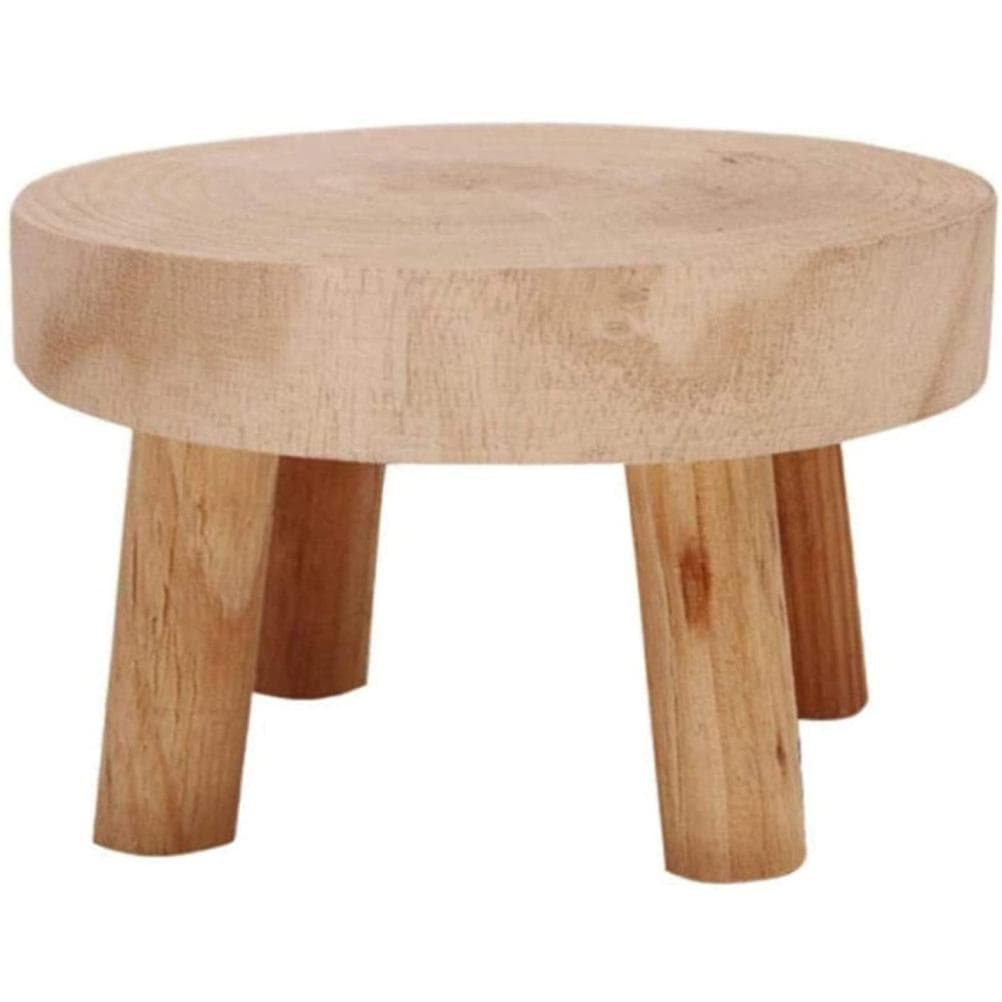 Indoor Plant Stand Wood Mini Flowerpot Stand Wood Stool Wooden Flowerpot Holder
